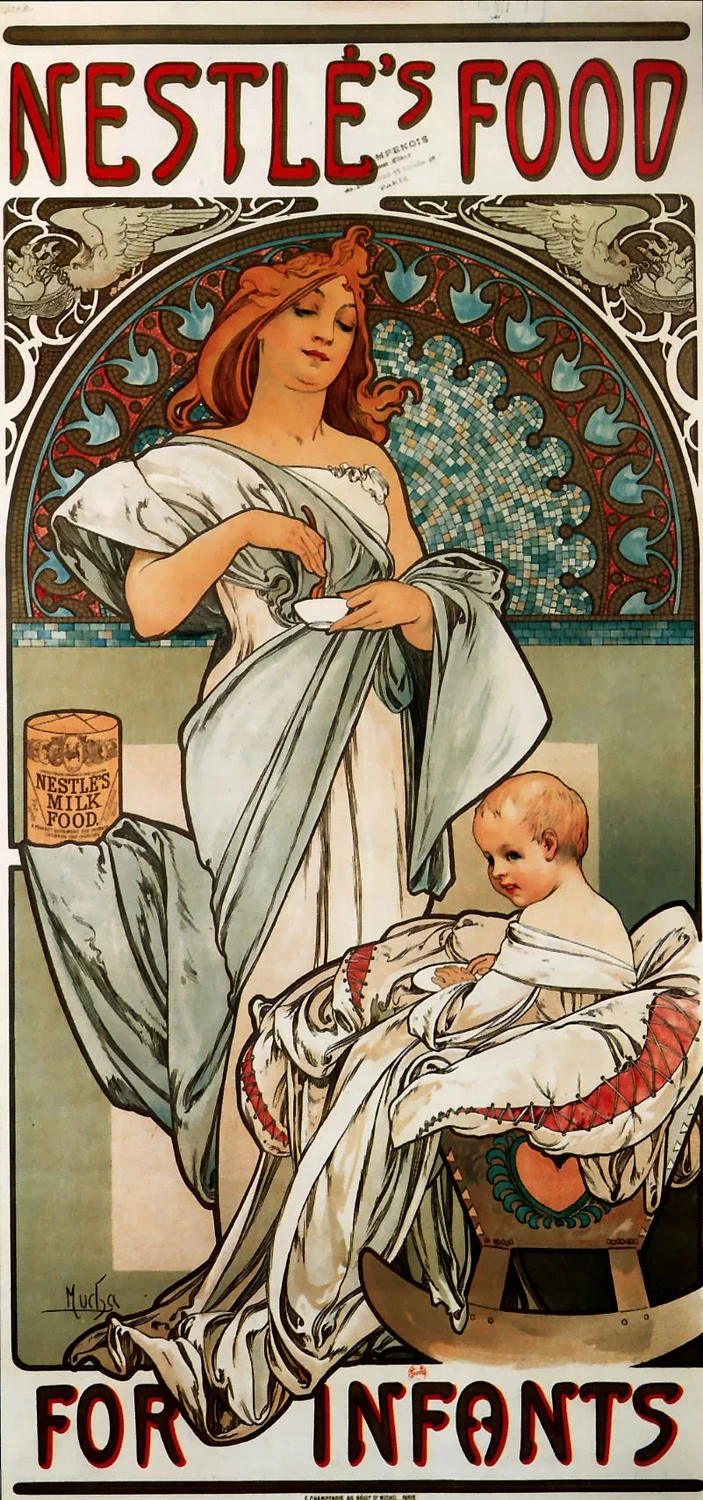 Alfons Mucha - 149, Nestlé's Food for Infants, 1897